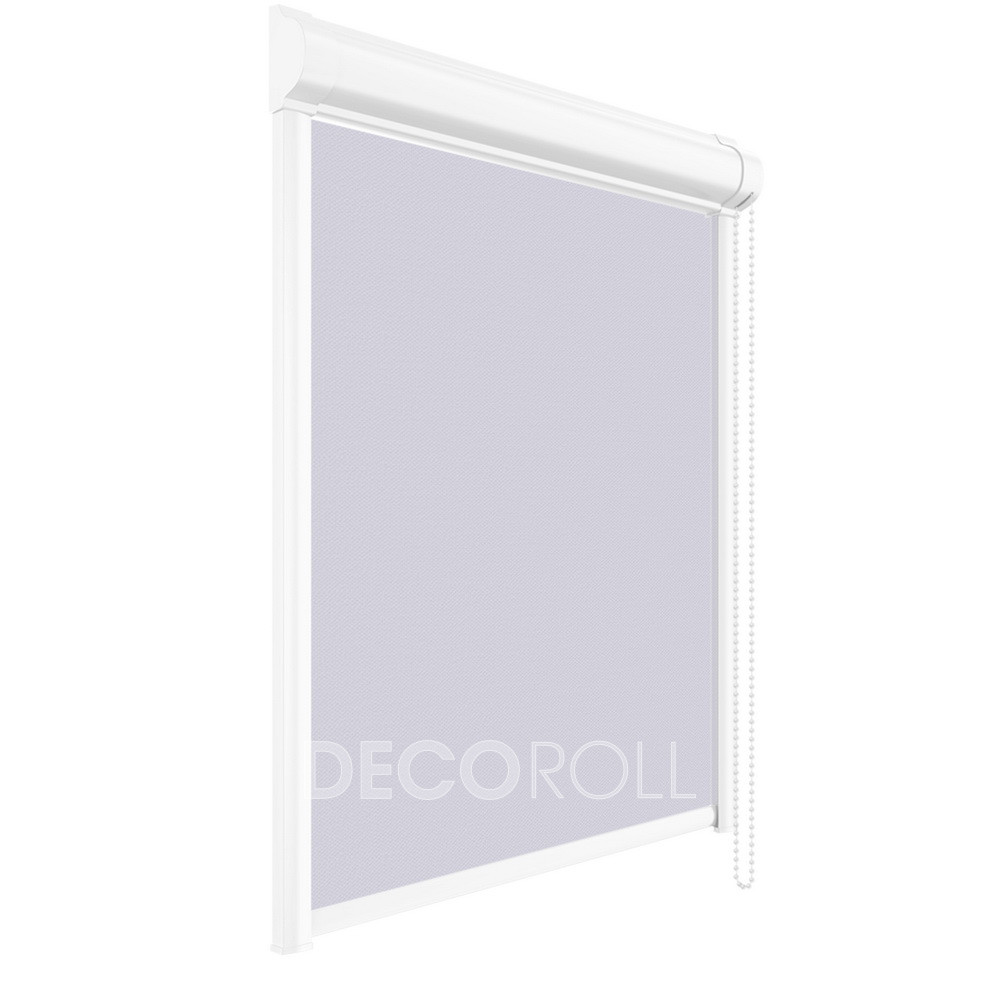 Рулонна штора Блекаут з направляючими Decoroll Світло Сірий